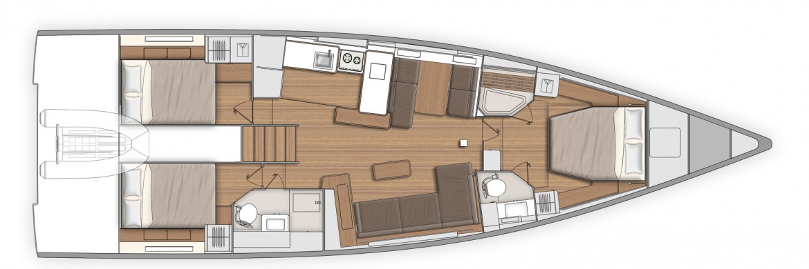 Beneteau First Yacht 53 GA layouts 5