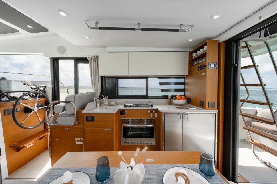 17 swift trawler 37 flybridge interior galley kitchen