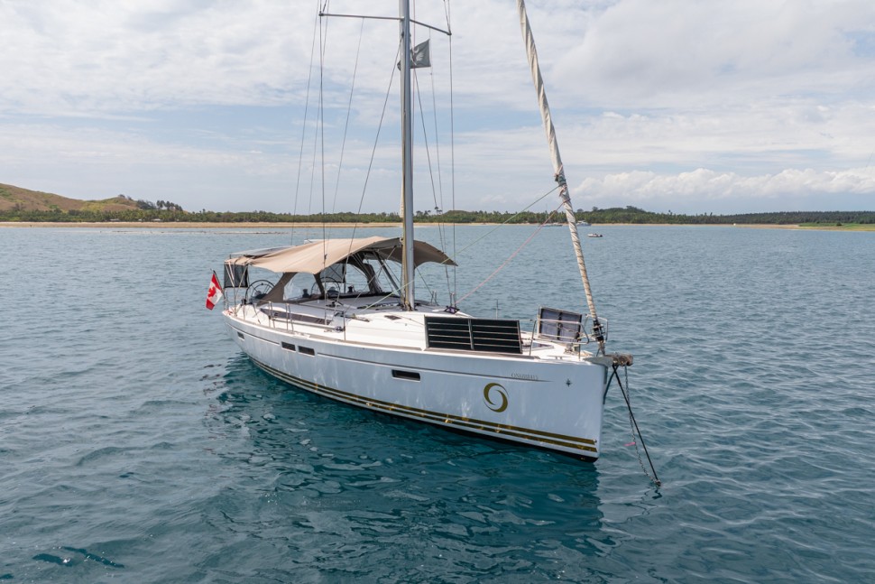 jeanneau sun odyssey 469 07 bow view anchored2
