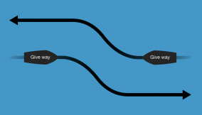 Power give way to Power