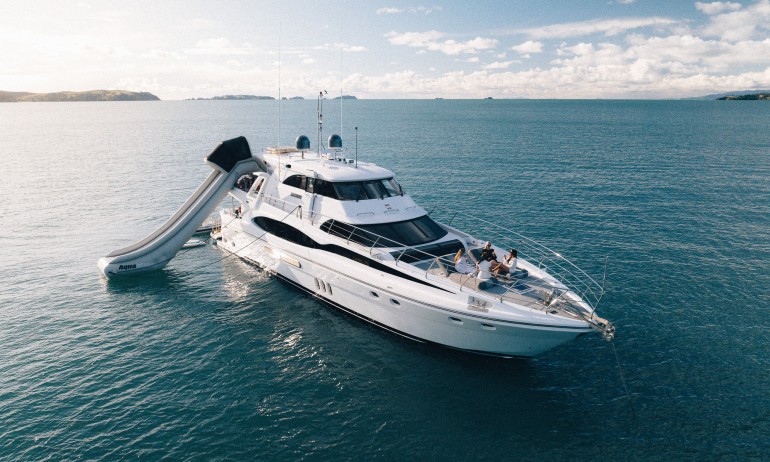 Dyna Laguna 77 Tawaki 1 exterior slide starboard