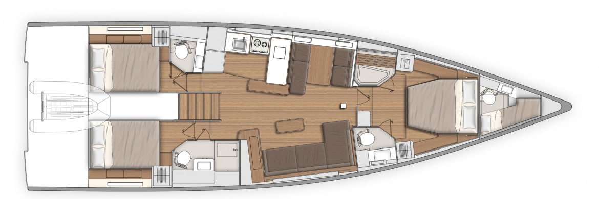 Beneteau First Yacht 53 GA layouts 4