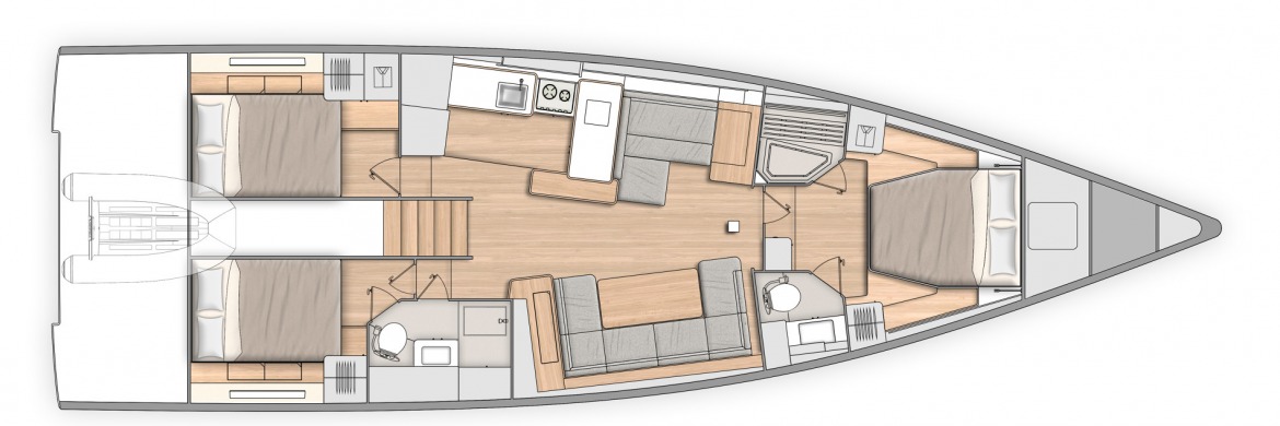Beneteau Oceanis Yacht 54 renderings 19
