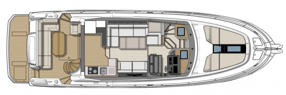 Monte Carlo 52 Deck Plan Main Saloon
