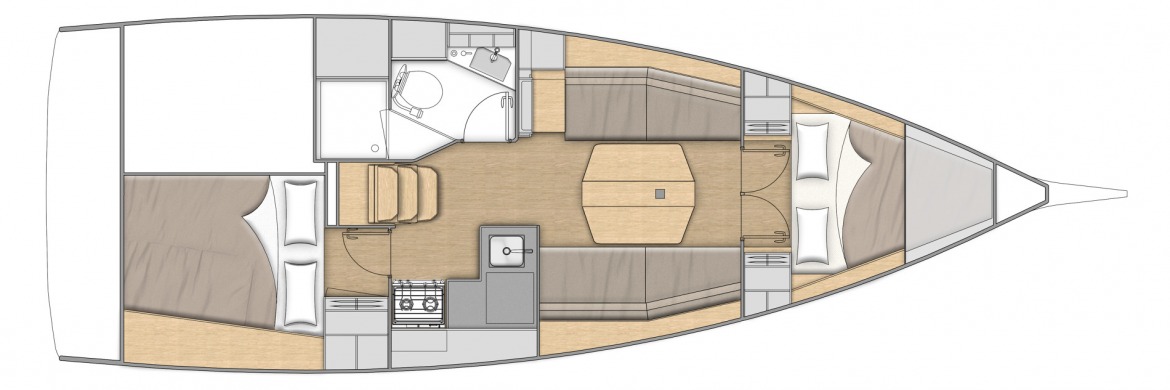 Oceanis 34.1 layout 1