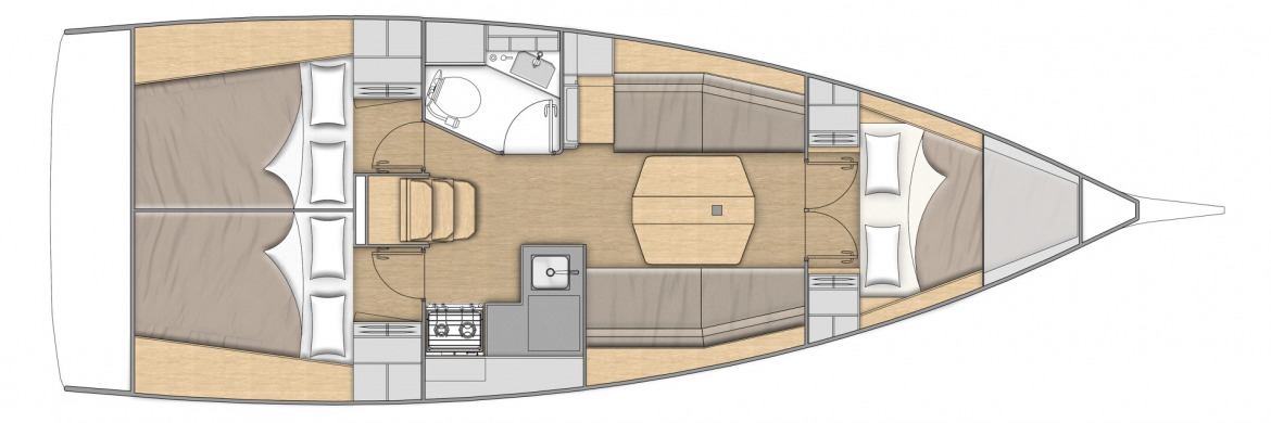 Oceanis 34.1 layout 2