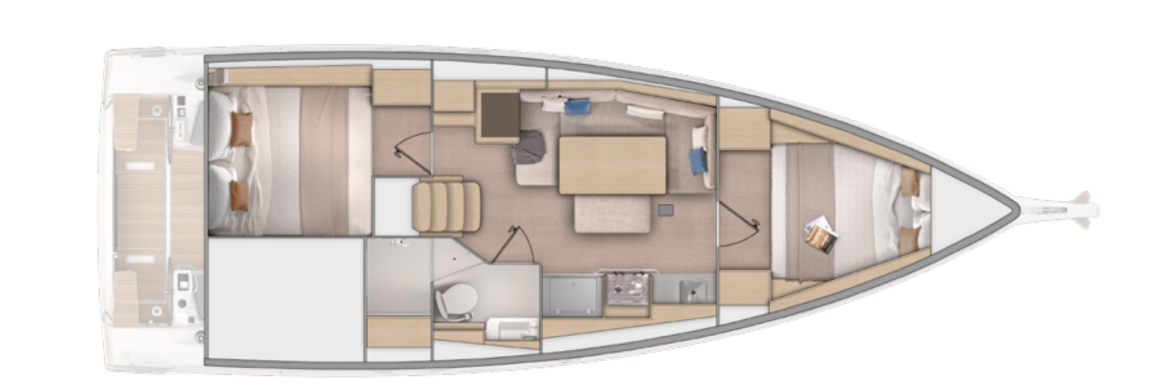 Oceanis 38.1 Layout 3