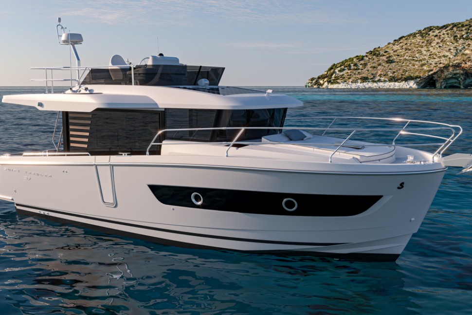 SWIFT TRAWLER 37 FLYBRIDGE IMAGE RENDERING 14