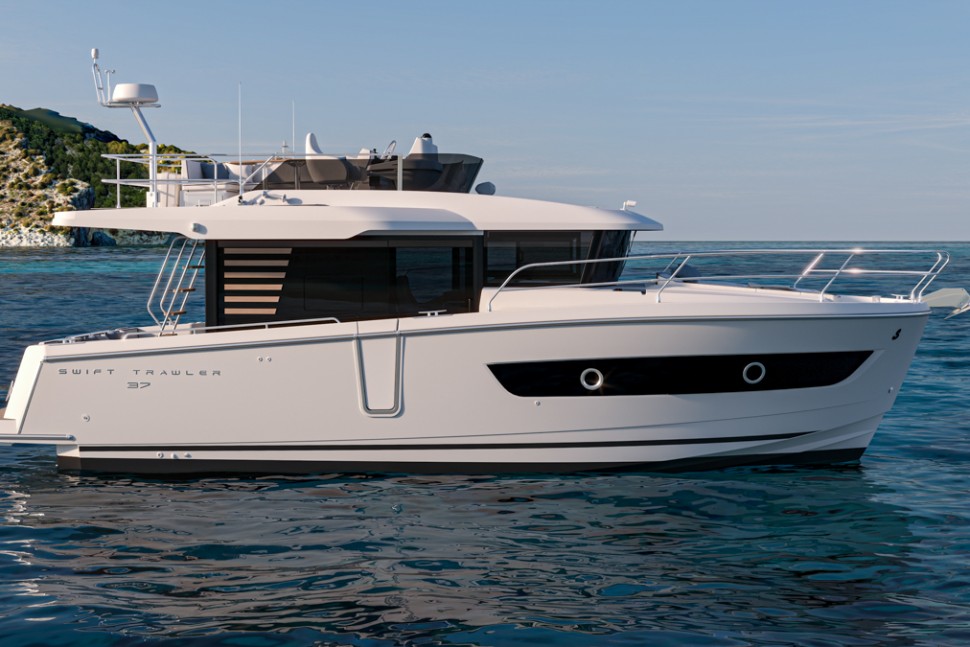 SWIFT TRAWLER 37 FLYBRIDGE IMAGE RENDERING 9