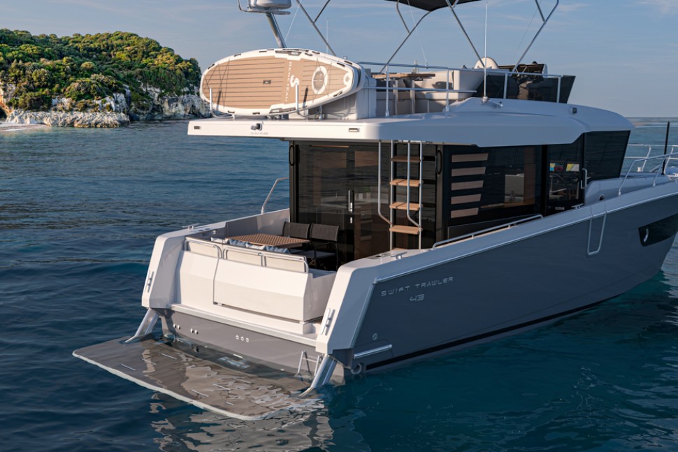 SWIFT TRAWLER 43 FLYBRIDGE IMAGE RENDERING 7